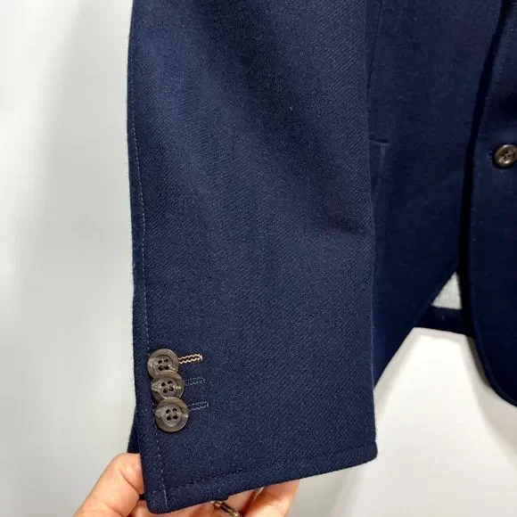 Q By Flynt Sport Coat 48R Napoleon Classic Fit 100% Lambs Wool  